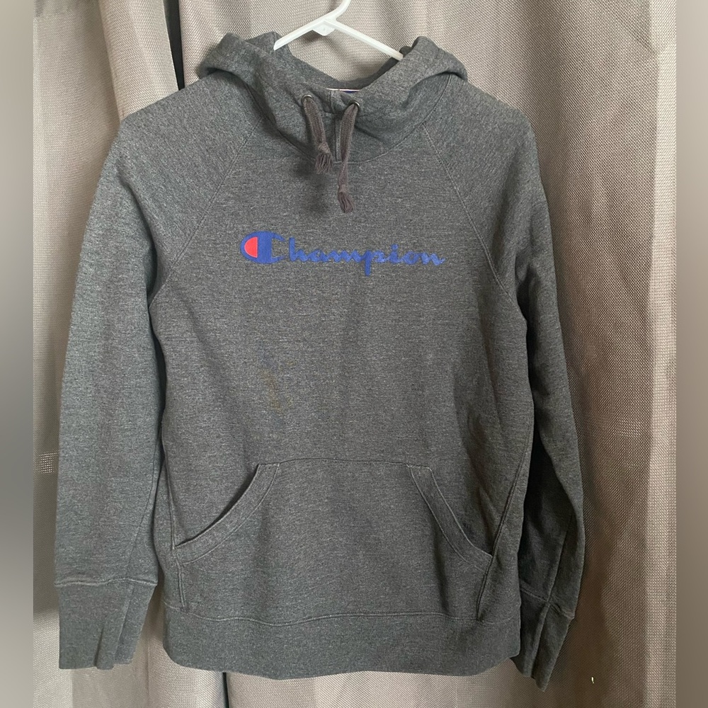 Champion Gray Hoodie Size Small